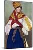 Peasant Woman in National Dress, Czechoslovakia, 1922-null-Mounted Giclee Print