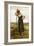 Peasant Woman Leaning on a Pitchfork-Julien Dupre-Framed Giclee Print