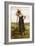 Peasant Woman Leaning on a Pitchfork-Julien Dupre-Framed Giclee Print