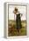 Peasant Woman Leaning on a Pitchfork-Julien Dupre-Framed Premier Image Canvas