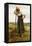 Peasant Woman Leaning on a Pitchfork-Julien Dupre-Framed Premier Image Canvas