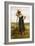 Peasant Woman Leaning on a Pitchfork-Julien Dupré-Framed Giclee Print
