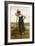 Peasant Woman Leaning on a Pitchfork-Julien Dupré-Framed Giclee Print