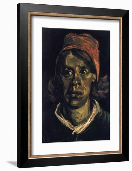 Peasant Woman-Vincent van Gogh-Framed Art Print