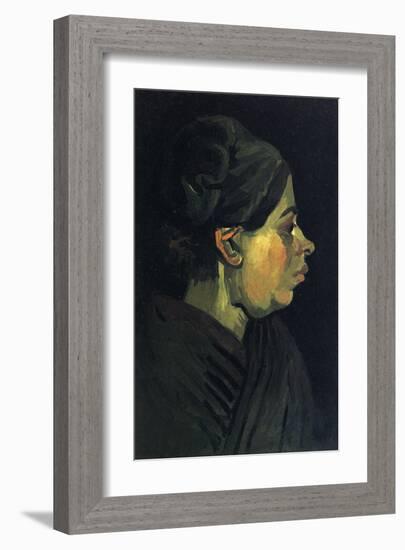 Peasant Woman-Vincent van Gogh-Framed Art Print