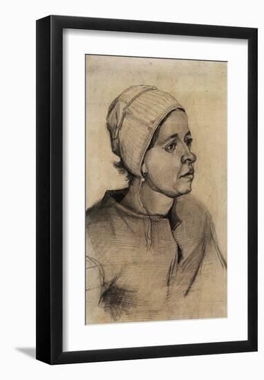 Peasant Woman-Vincent van Gogh-Framed Art Print