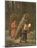 Peasant Women with Brushwood, circa 1858-Jean-François Millet-Mounted Giclee Print