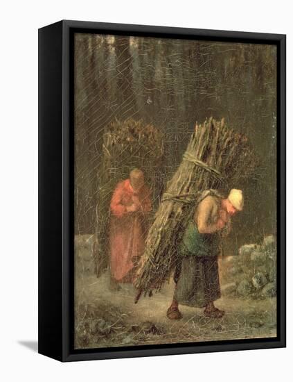 Peasant Women with Brushwood, circa 1858-Jean-François Millet-Framed Premier Image Canvas