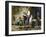Peasants at a Fountain (Oil on Canvas)-Antoine Auguste Ernest Herbert or Hebert-Framed Giclee Print