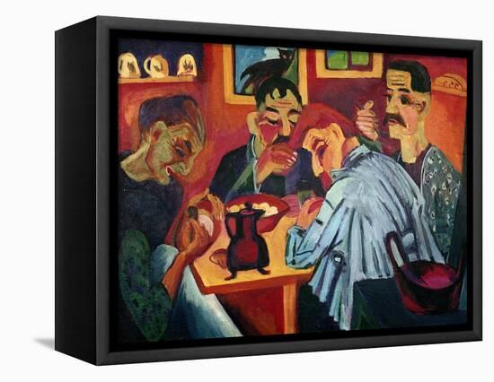 Peasants at Midday, 1920-Ernst Ludwig Kirchner-Framed Premier Image Canvas