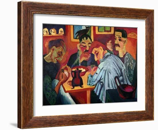 Peasants at Midday, 1920-Ernst Ludwig Kirchner-Framed Giclee Print