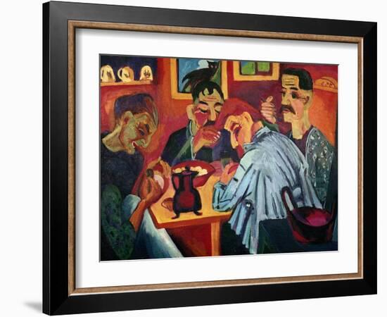 Peasants at Midday, 1920-Ernst Ludwig Kirchner-Framed Giclee Print