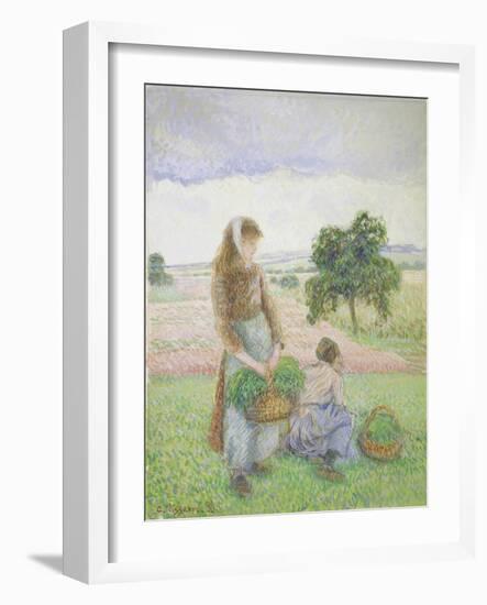 Peasants Carrying Baskets, 1888-Canaletto-Framed Giclee Print