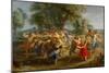 Peasants' Dance, circa 1630-Peter Paul Rubens-Mounted Giclee Print