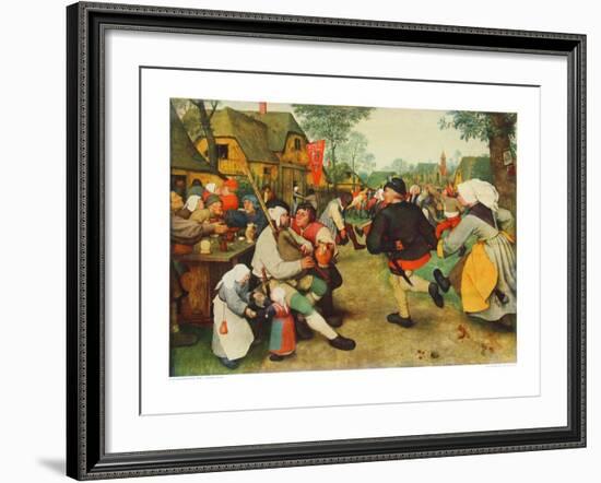 Peasants Dance-Pieter Bruegel the Elder-Framed Collectable Print