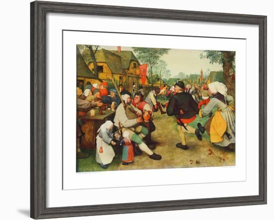 Peasants Dance-Pieter Bruegel the Elder-Framed Collectable Print