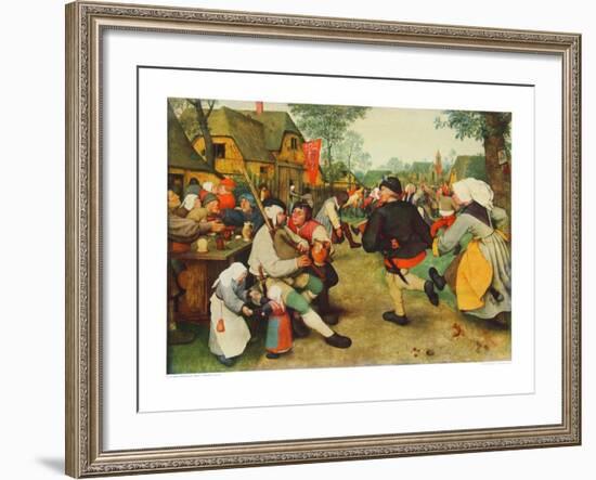 Peasants Dance-Pieter Bruegel the Elder-Framed Collectable Print