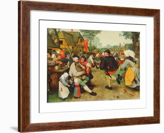 Peasants Dance-Pieter Bruegel the Elder-Framed Collectable Print