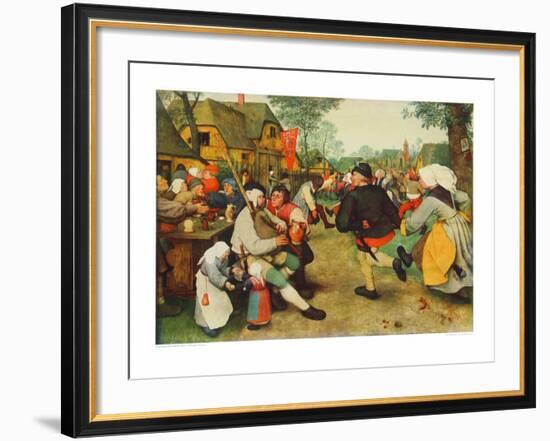 Peasants Dance-Pieter Bruegel the Elder-Framed Collectable Print