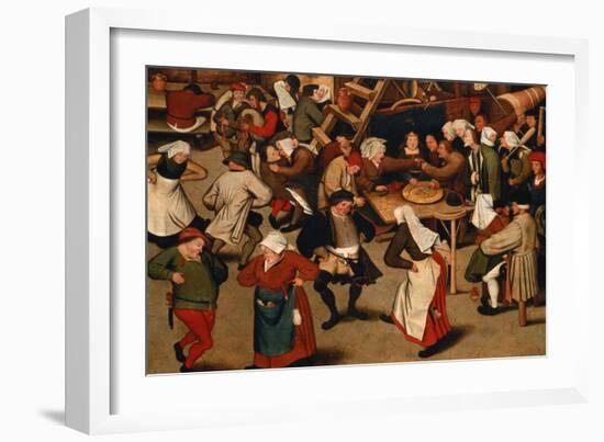 Peasants Dancing at a Village Wedding-Pieter Brueghel the Younger-Framed Giclee Print