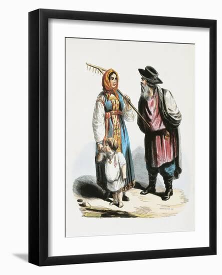 Peasants from Twer in Traditional Costume-null-Framed Giclee Print