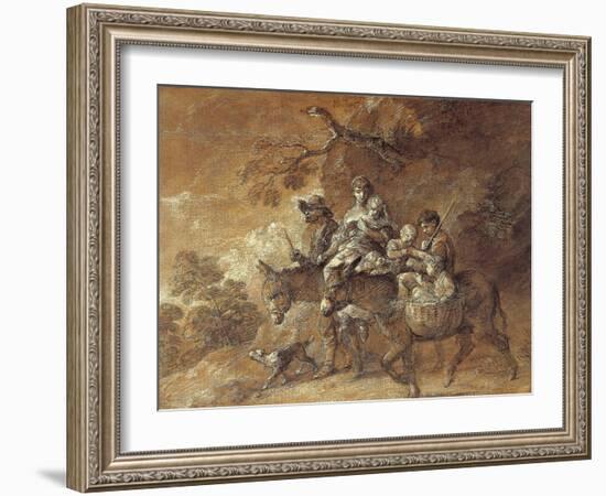 Peasants Going to Market, 1770-74-Thomas Gainsborough-Framed Giclee Print