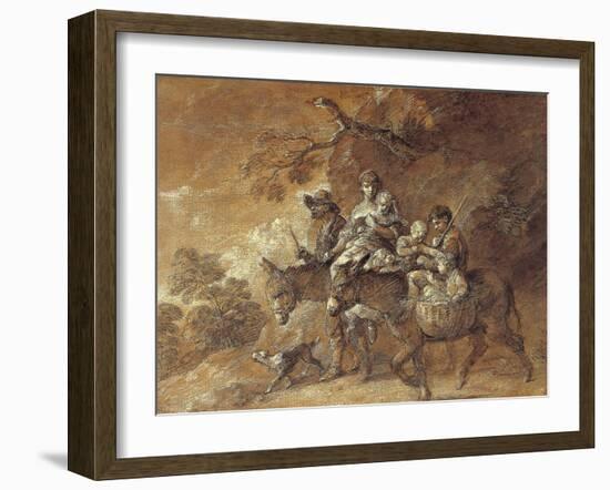 Peasants Going to Market, 1770-74-Thomas Gainsborough-Framed Giclee Print