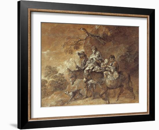 Peasants Going to Market, 1770-74-Thomas Gainsborough-Framed Giclee Print