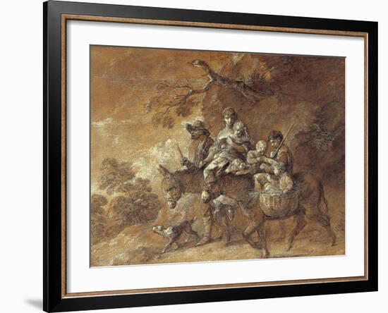 Peasants Going to Market, 1770-74-Thomas Gainsborough-Framed Giclee Print