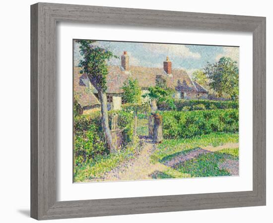 Peasants' House-Camille Pissarro-Framed Giclee Print