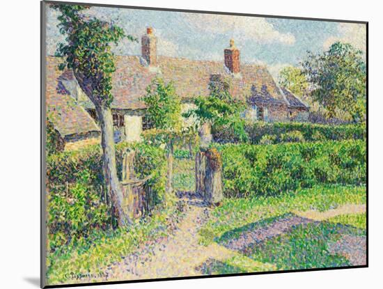 Peasants' House-Camille Pissarro-Mounted Giclee Print