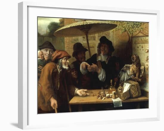 Peasants Listening to a Quack Doctor, 1668-Lambert Doomer-Framed Giclee Print