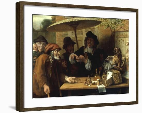 Peasants Listening to a Quack Doctor, 1668-Lambert Doomer-Framed Giclee Print