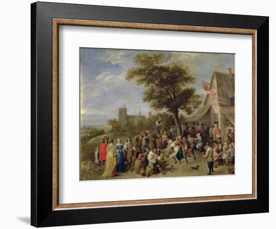 Peasants Merry-Making, c.1650-David Teniers the Younger-Framed Giclee Print