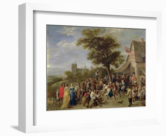 Peasants Merry-Making, c.1650-David Teniers the Younger-Framed Giclee Print