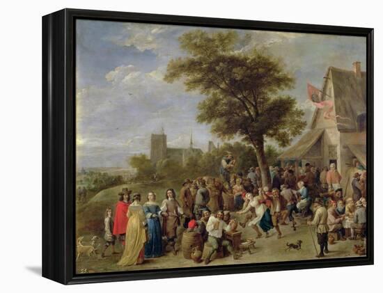 Peasants Merry-Making, c.1650-David Teniers the Younger-Framed Premier Image Canvas