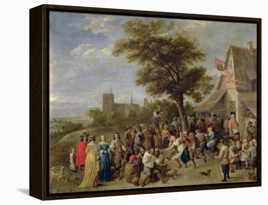 Peasants Merry-Making, c.1650-David Teniers the Younger-Framed Premier Image Canvas