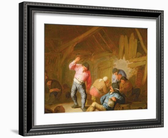 Peasants Merrymaking in an Inn, 1634-Adriaen Jansz. Van Ostade-Framed Premium Giclee Print