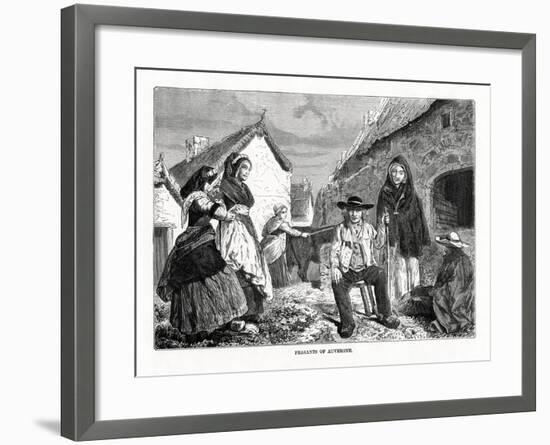 Peasants of Auvergne, France, 19th Century-null-Framed Giclee Print