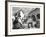 Peasants of Auvergne, France, 19th Century-null-Framed Giclee Print