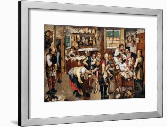 Peasants Paying Tithes-Pieter Bruegel the Elder-Framed Giclee Print