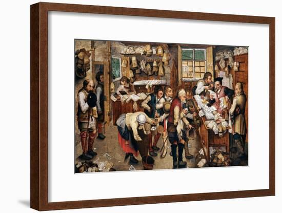 Peasants Paying Tithes-Pieter Bruegel the Elder-Framed Giclee Print