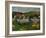 Peasants, Pigs, and a Village Under a Clear Sky, Landscape in Brittany, France, 1888-Paul Gauguin-Framed Giclee Print