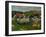 Peasants, Pigs, and a Village Under a Clear Sky, Landscape in Brittany, France, 1888-Paul Gauguin-Framed Giclee Print