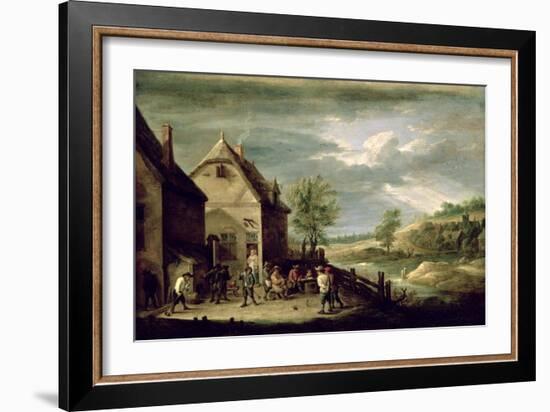 Peasants Playing Boules-David Teniers the Younger-Framed Giclee Print