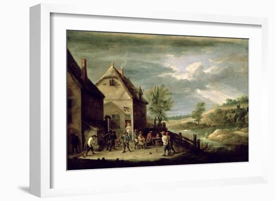 Peasants Playing Boules-David Teniers the Younger-Framed Giclee Print