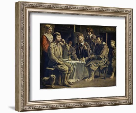 Peasants Sharing a Meal, C. 1642-Louis Le Nain-Framed Giclee Print