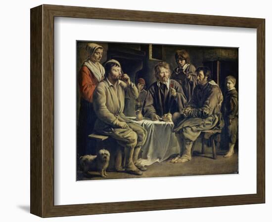 Peasants Sharing a Meal, C. 1642-Louis Le Nain-Framed Giclee Print