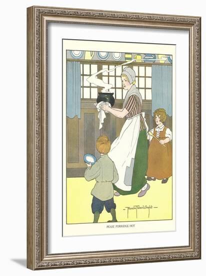 Pease Porridge Hot-null-Framed Art Print