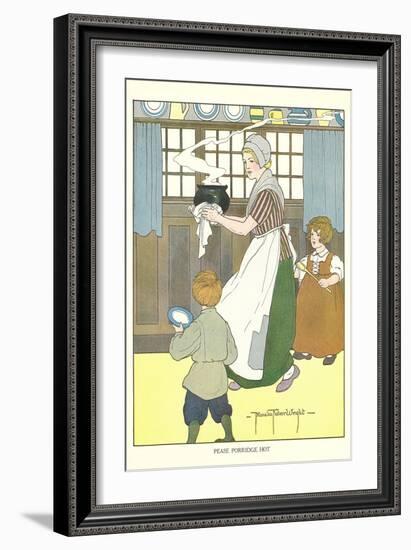 Pease Porridge Hot-null-Framed Art Print